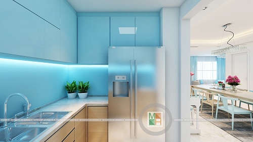 Tủ bếp laminate
